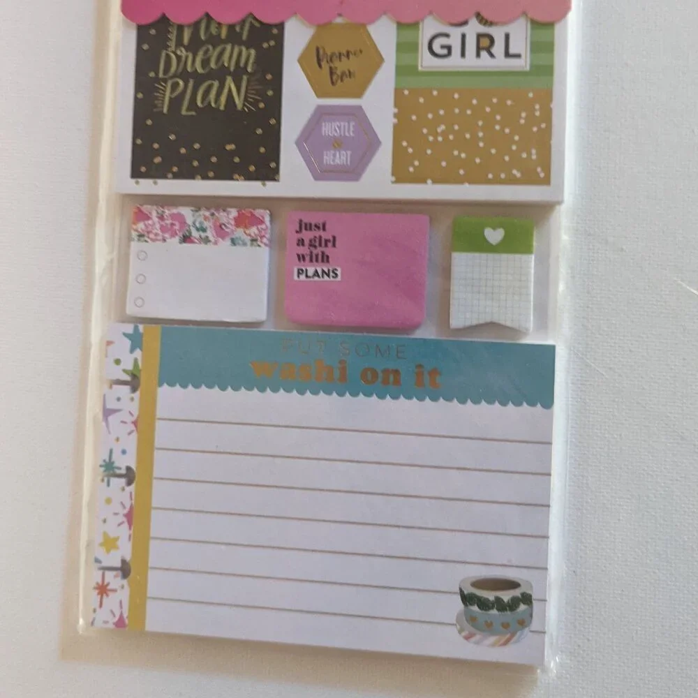 NWT 394 pcs Happy Planner Girl Sticker Multi Pack Sticky Notes Cards Inspo NEW